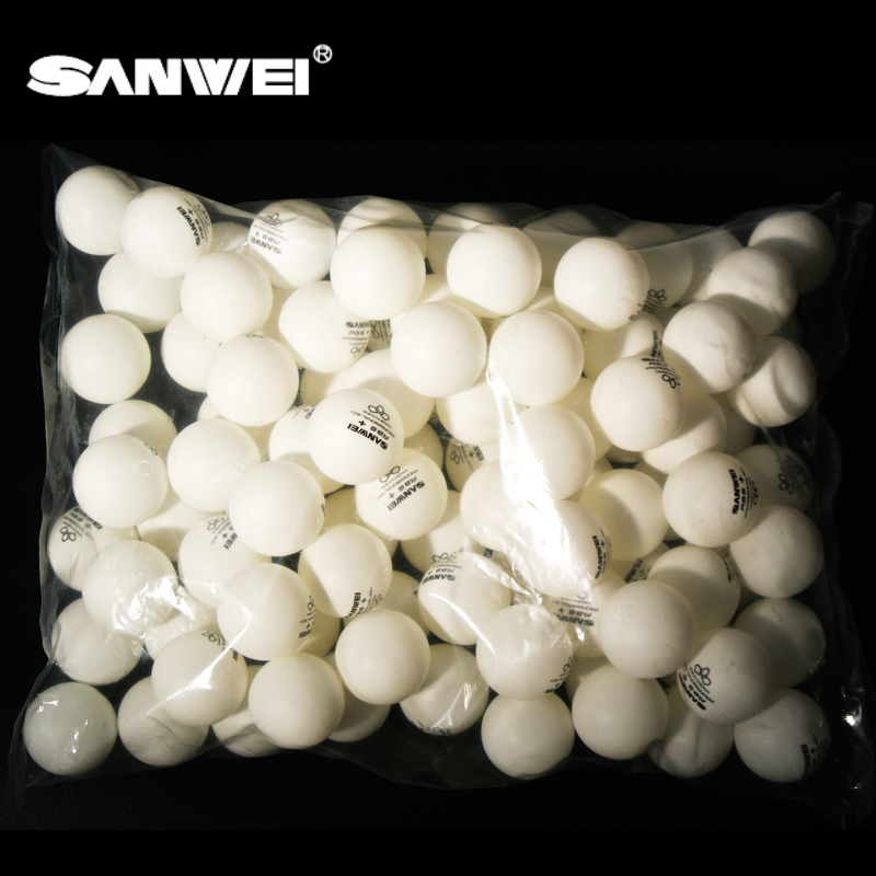 SANWEI 3 STAR ABS+ Table Tennis Training BALL 100pcs/bag